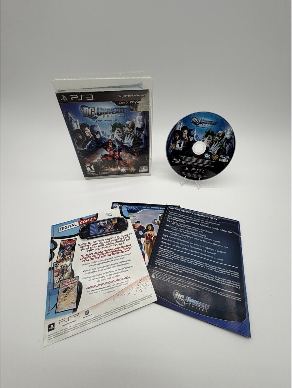 DC Universe Online (Sony PlayStation 3 PS3, 2011) COMPLETE WITH MANUAL CIB